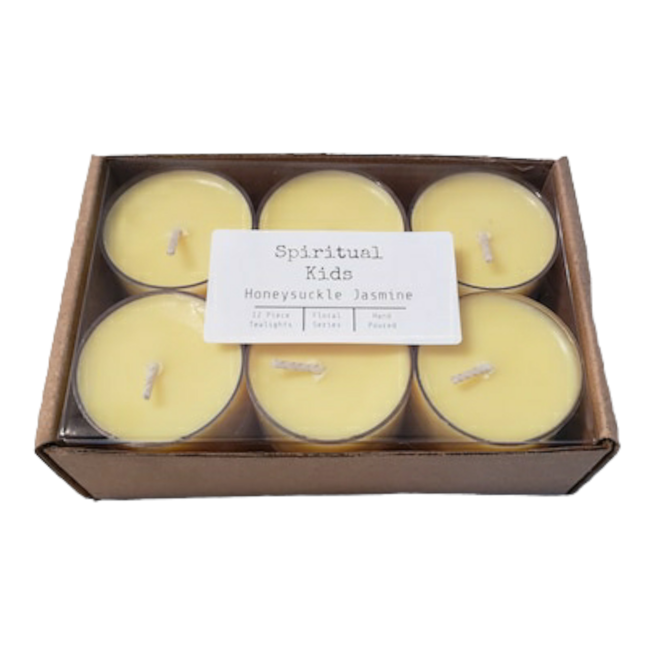 Honeysuckle Jasmine Natural Soy Wax Tealights 12 Count Hand Poured with Fragrant/Essential Oils | Floral Scent | Wedding Favors |